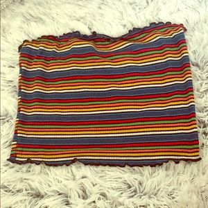 stripped tube top